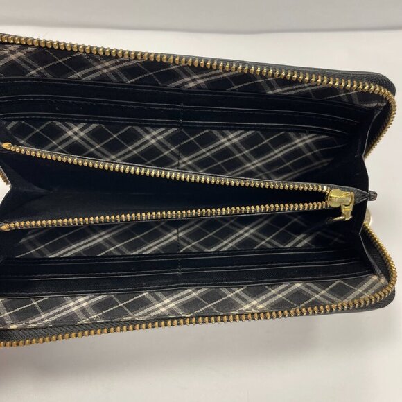 Burberry Blue Label Long Zippy Wallet - Black - Picture 7 of 11